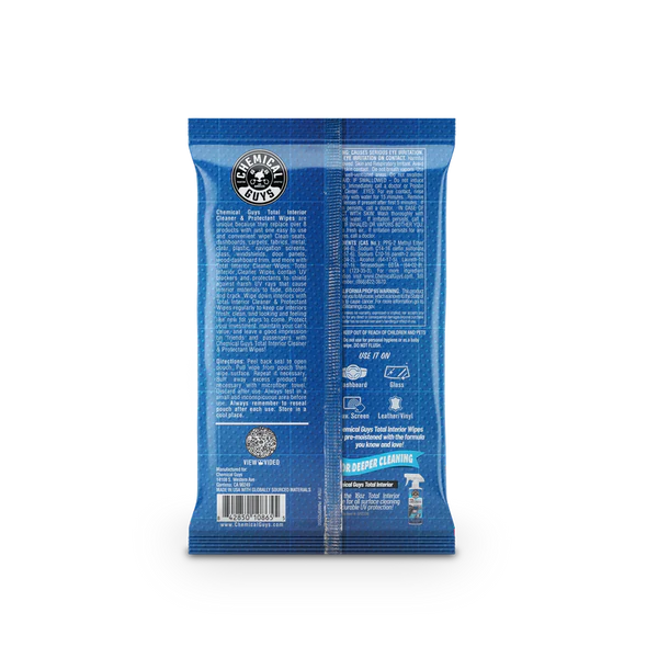 Chemical Guys Total Interior Cleaner & Protectant Car Cleaning Wipes