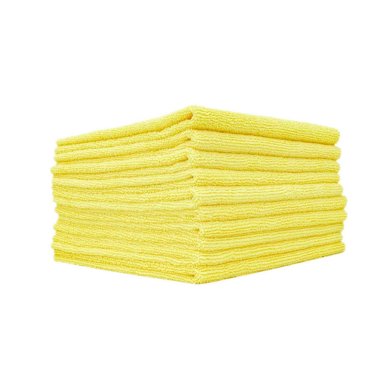 The Rag Company Edgeless 300 All-Purpose Microfibre Terry Towel - Yellow (10 Pack)