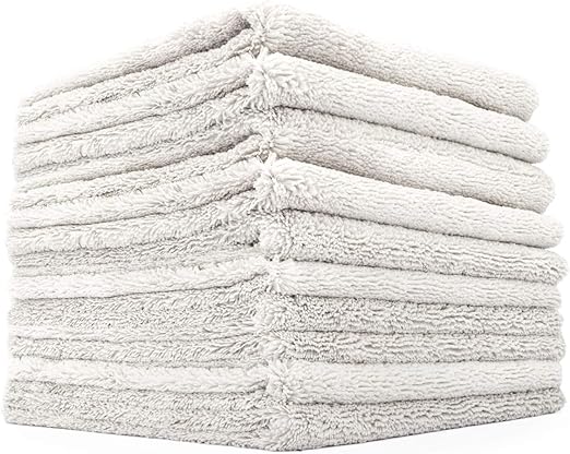 The Rag Company Creature Edgeless 16 x 16 70/30 All Purpose Microfibre Towel - Ice Grey