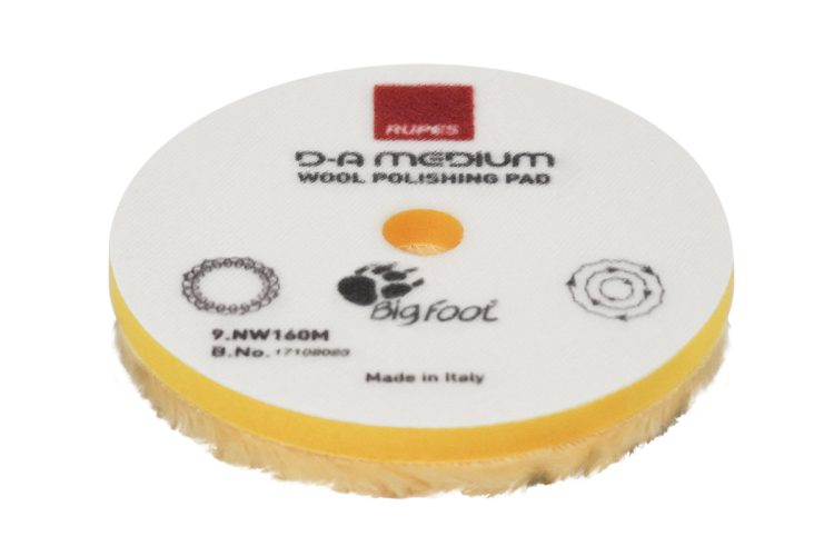 Rupes D-A Medium Wool Polishing Pad - Yellow - (5")