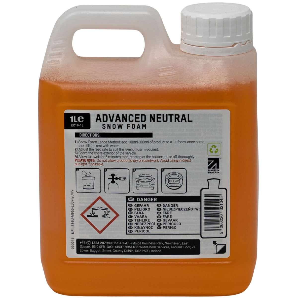 ValetPRO Advanced Neutral Snow Foam 1L