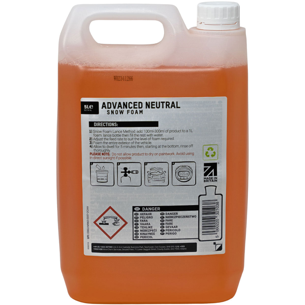 ValetPRO Advanced Neutral Snow Foam 5L