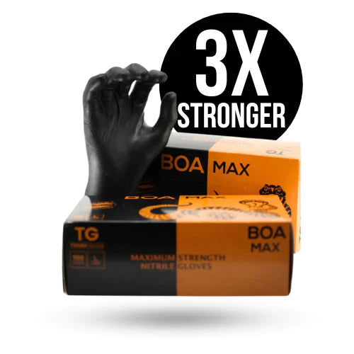 Tough Glove Boa Max Nitrile Gloves (100 Pack, Size Large)