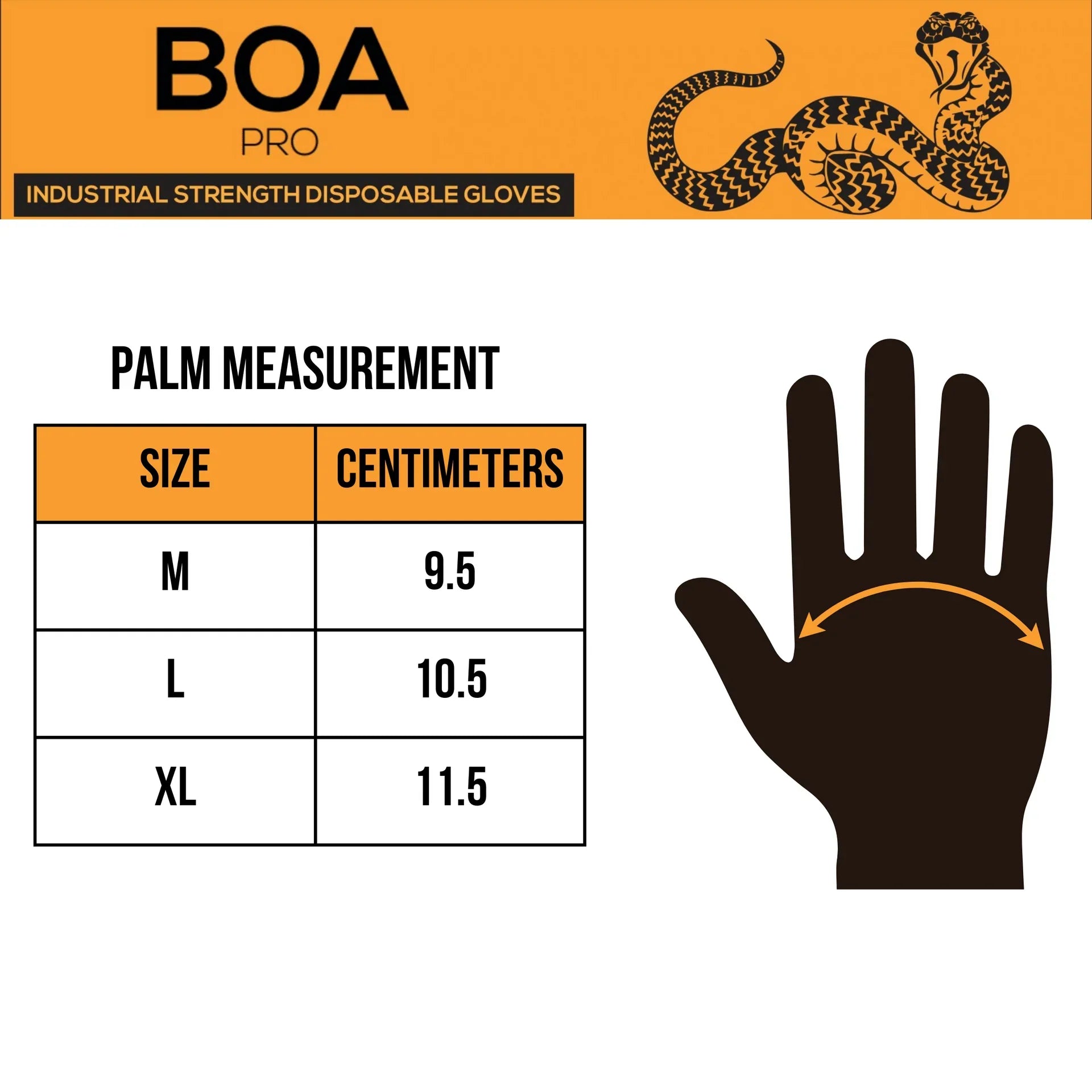 Tough Glove Boa Pro Nitrile Gloves (100 Pack, Various Sizes)