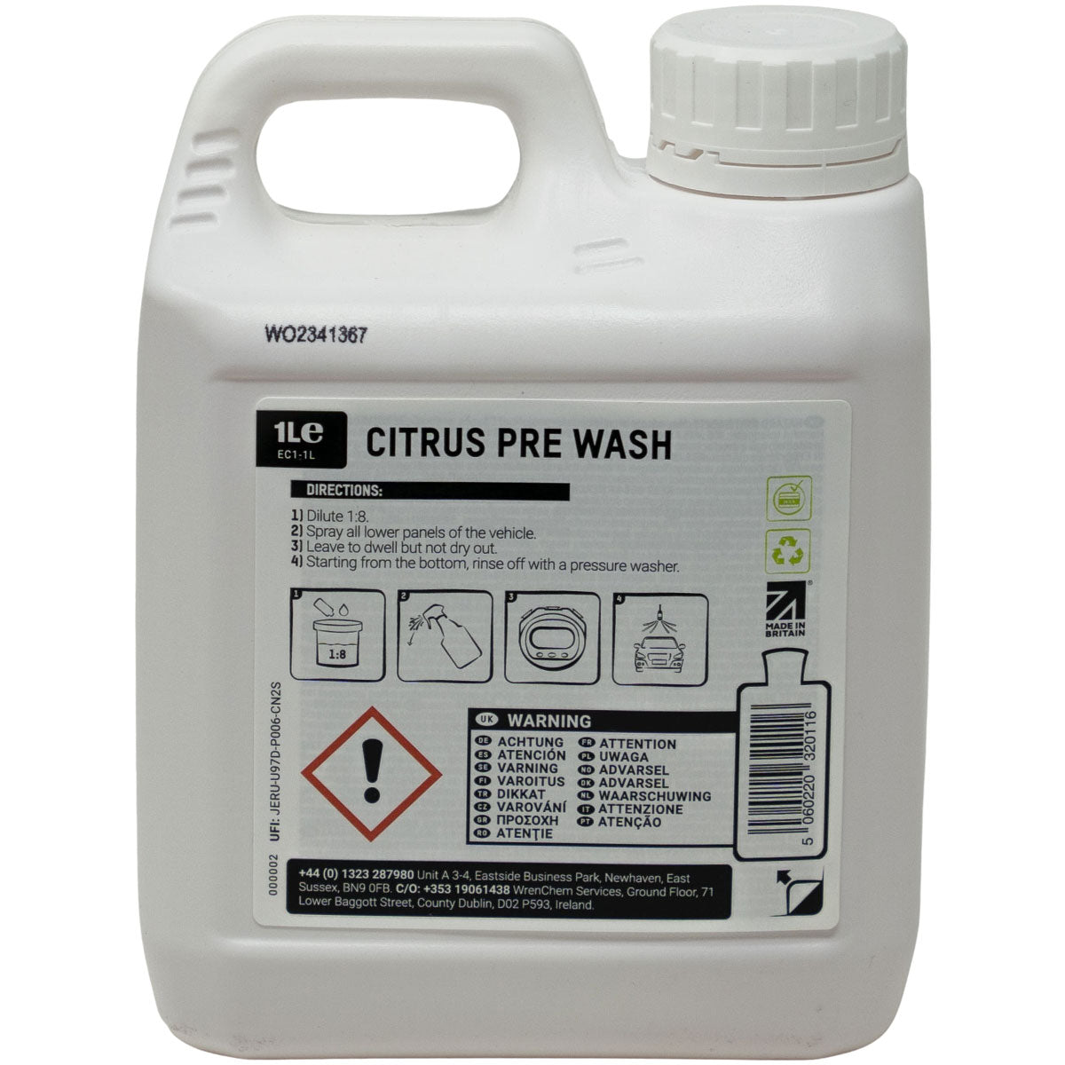 ValetPRO Citrus Pre Wash 1 Litre