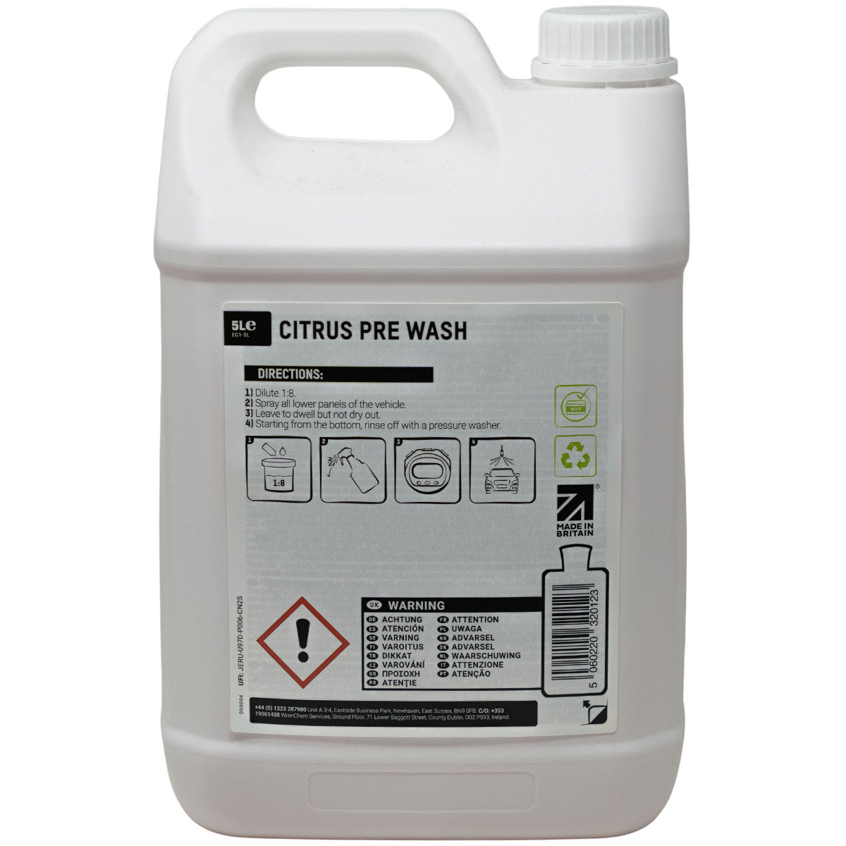 ValetPRO Citrus Pre Wash 5 Litres