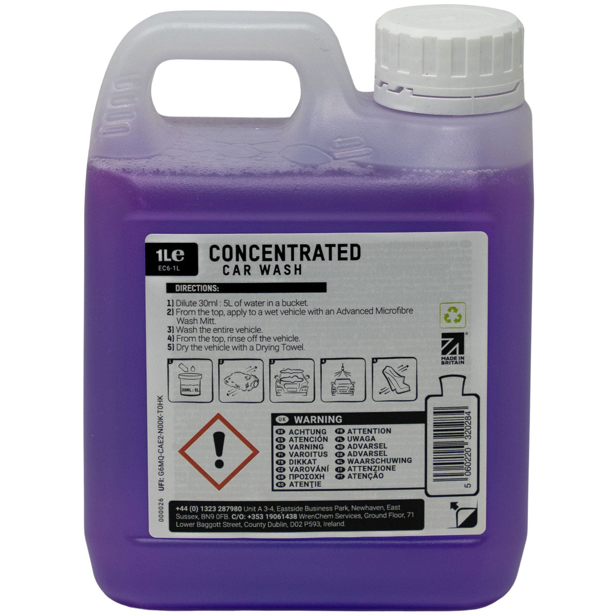 ValetPRO Concentrated Car Wash Shampoo 1 Litre