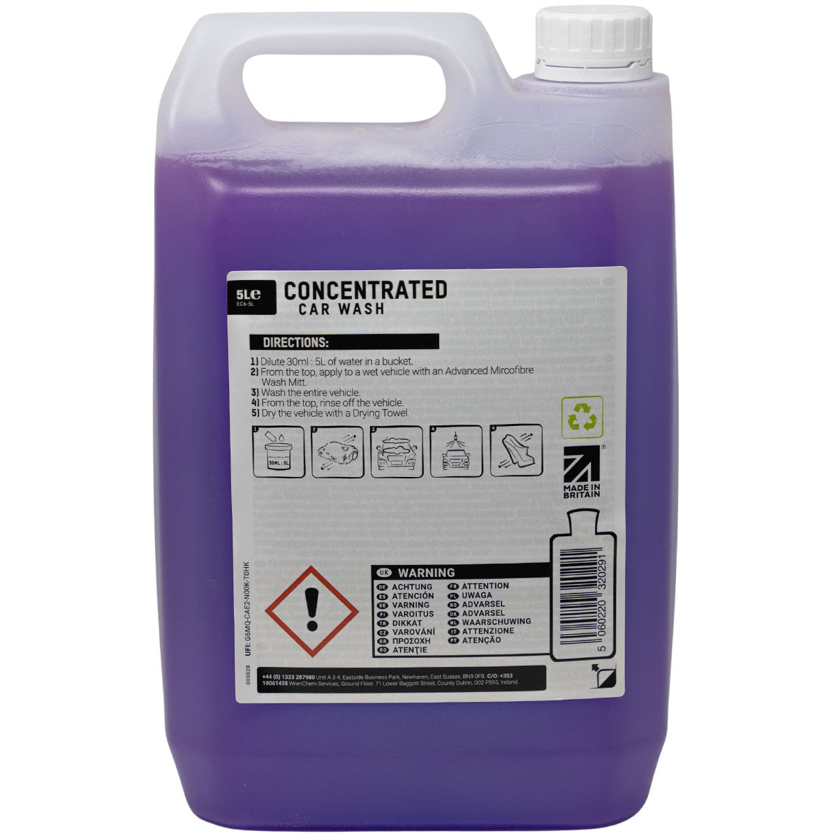 ValetPRO Concentrated Car Wash Shampoo 5 Litre