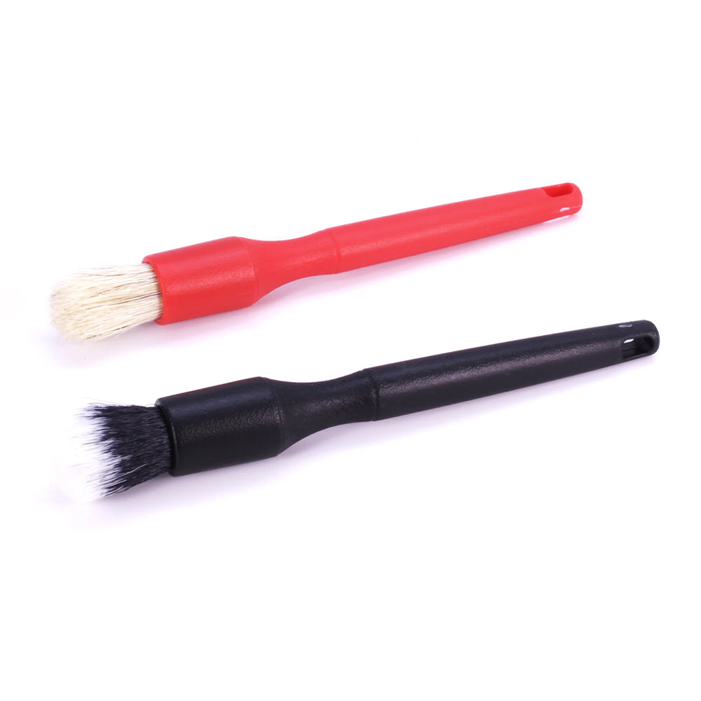 Detail Factory Mini Ultra-Soft & Boar Hair Set - Black/Red