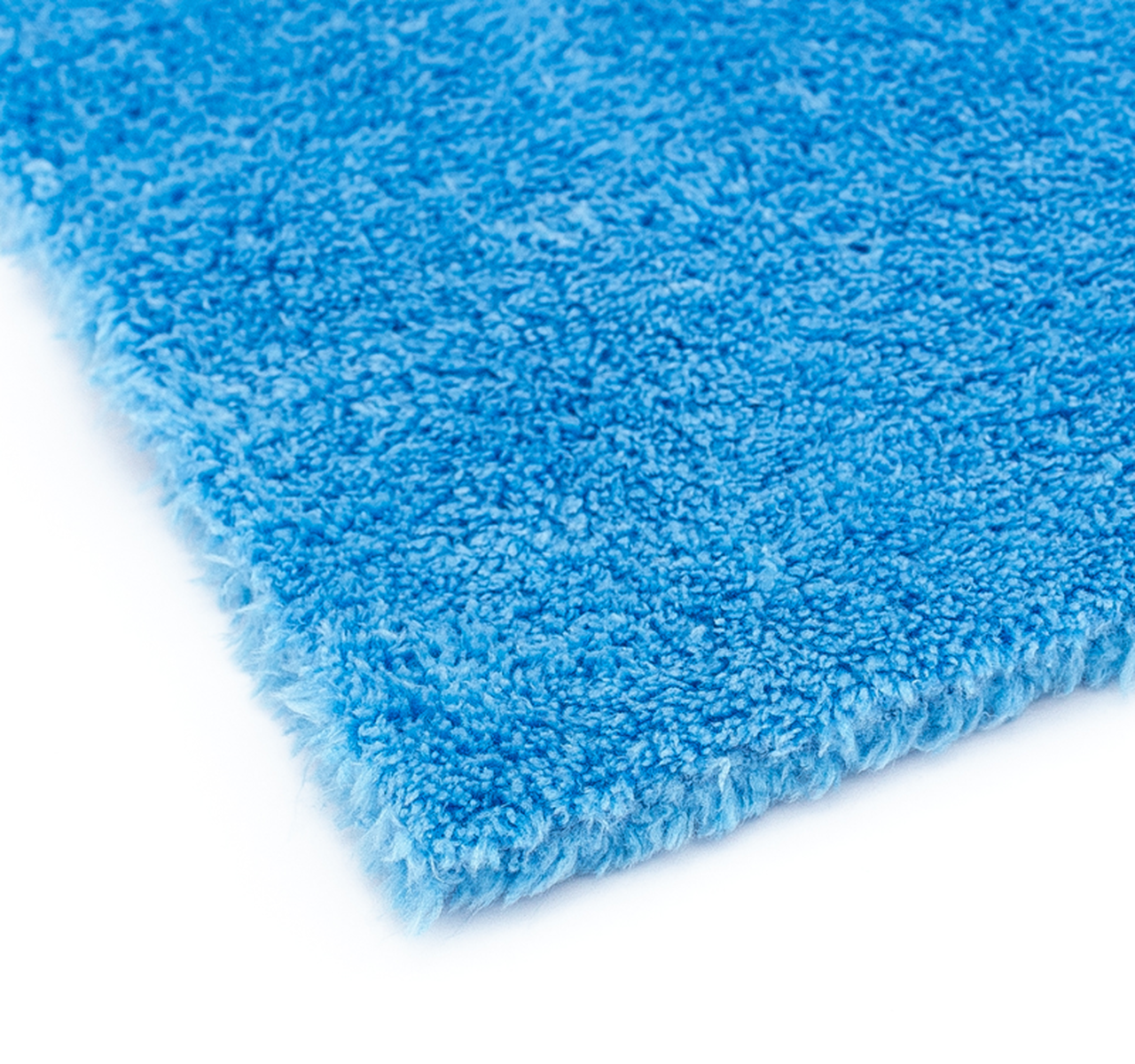 The Rag Company Eagle Edgeless 500 16 x 16 Plush Microfibre Towel - Blue (4 Pack)