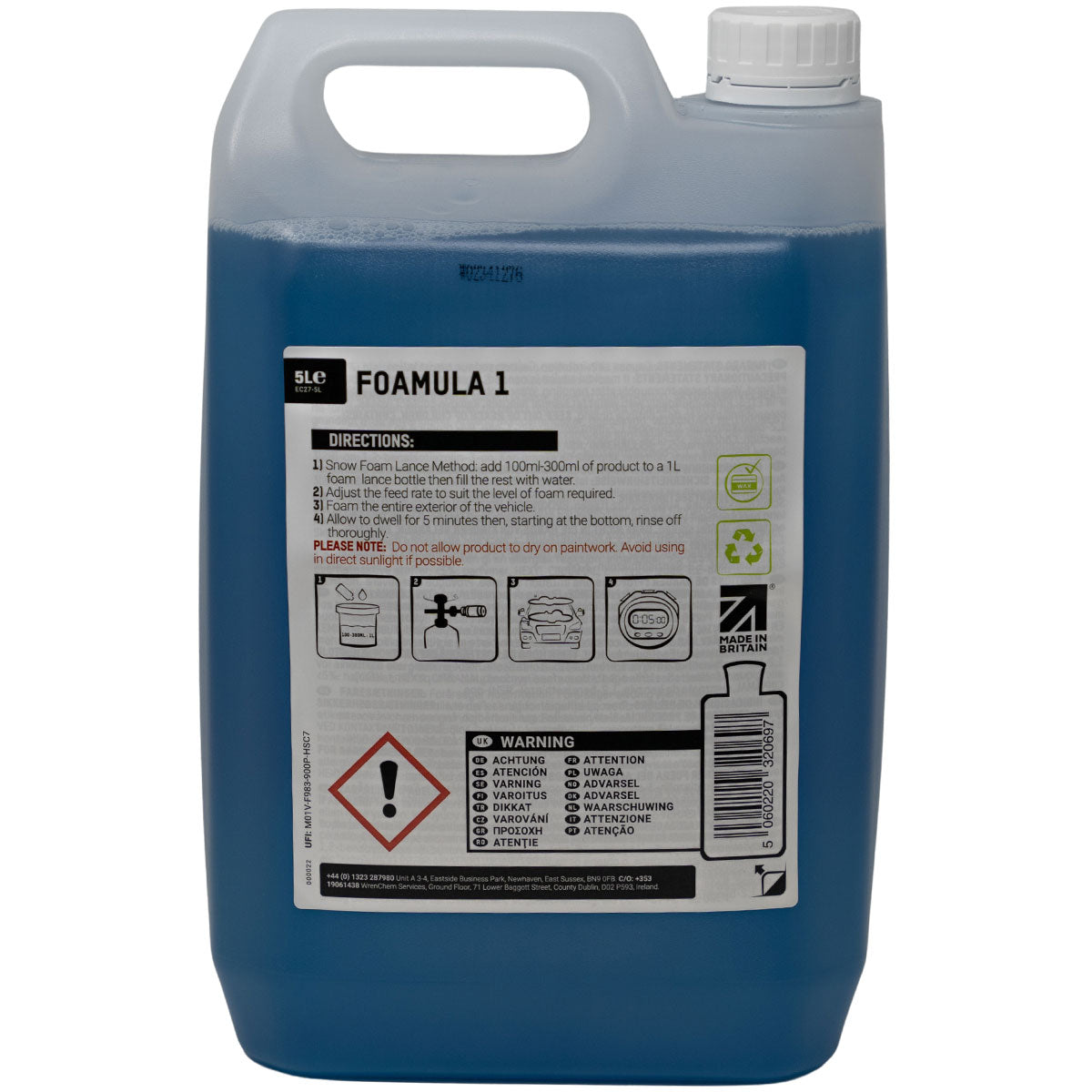 ValetPRO Foamula 1 Snow Foam 5 Litre