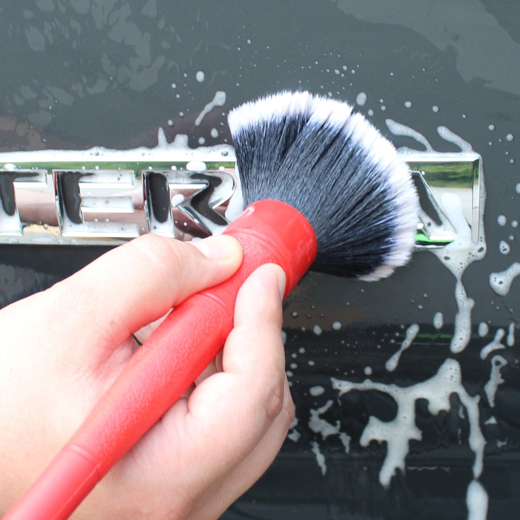 Detail Factory Red Ultra-Soft TriGrip Brush - Large