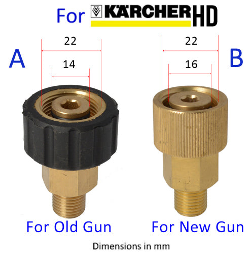 Snow Foam Lance Attachments - Various Fittings