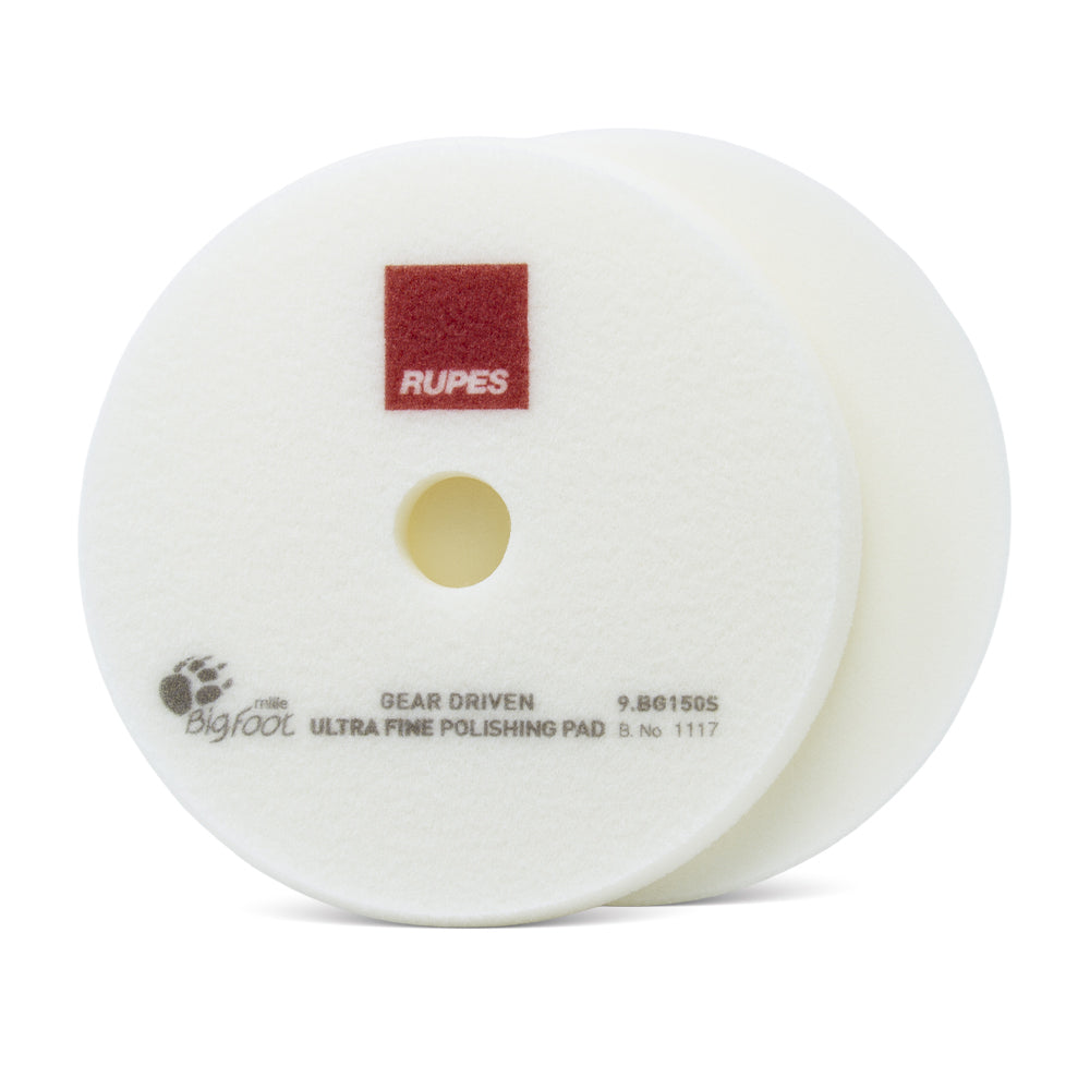 Rupes 140mm Mille White Ultra Fine Foam Polishing Pad