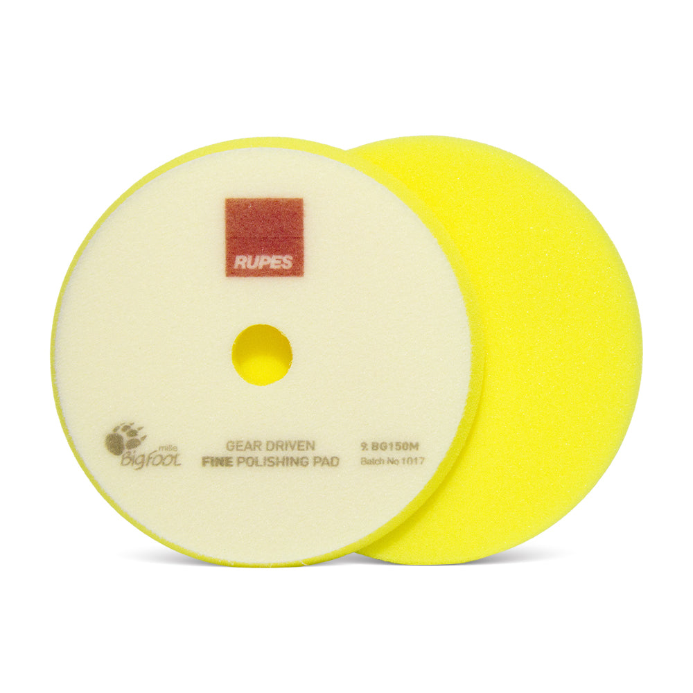 Rupes 140mm Mille Yellow Fine Foam Polishing Pad