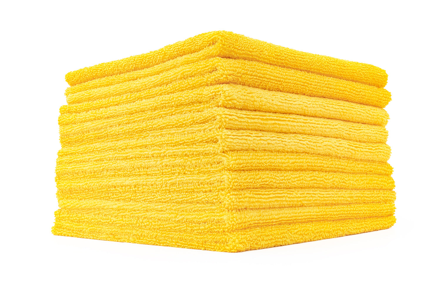 The Rag Company Edgeless 365 Premium 16 x 16 Microfibre Terry Towel - Gold (10 Pack)