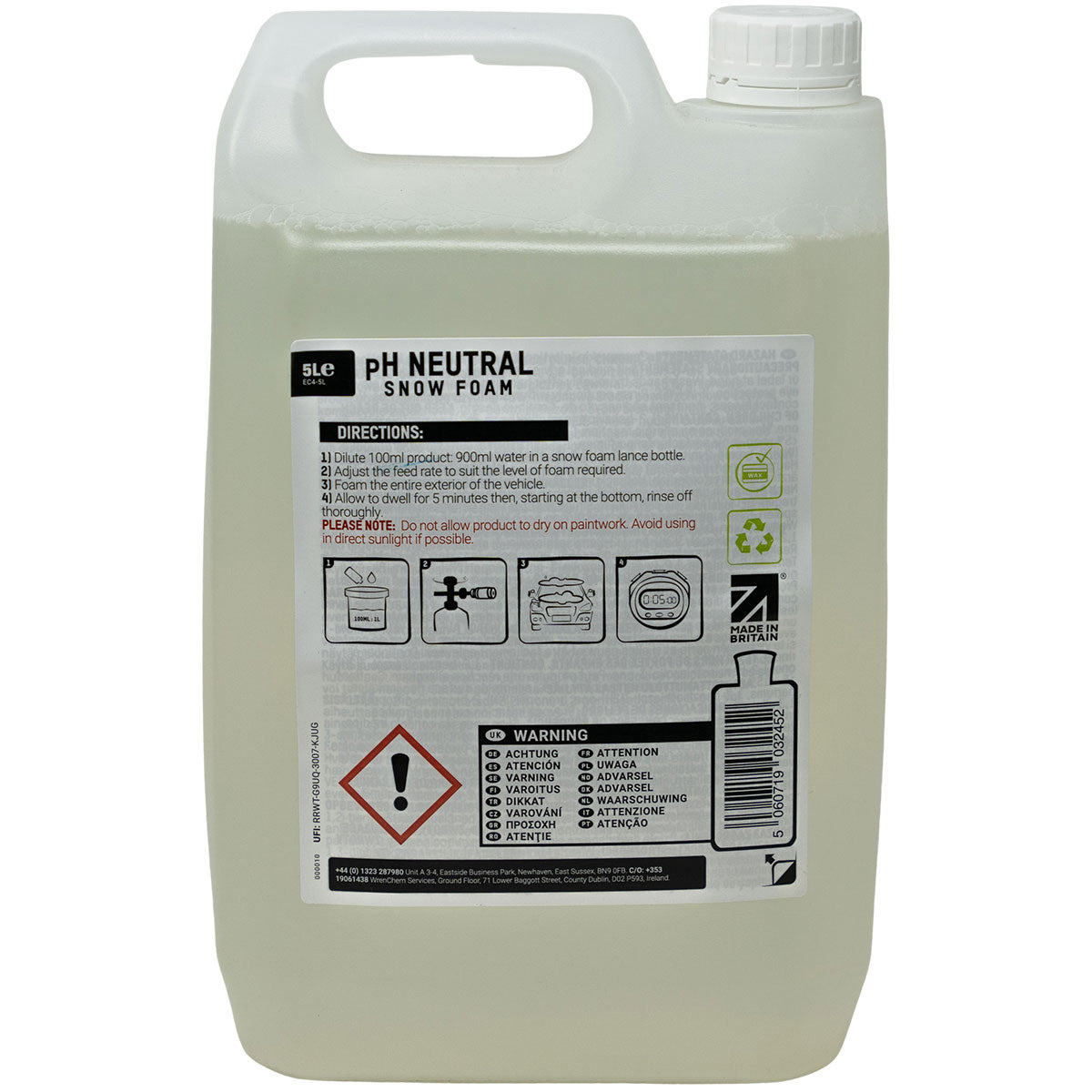 ValetPRO pH Neutral Snow Foam 5 Litres