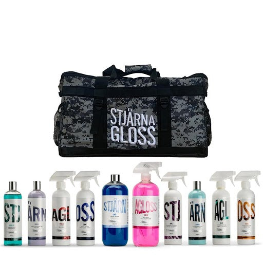 STJARNAGLOSS - THE ULTIMATE DETAILING KIT (KAPPSÄCK, CORE 4, MORE 4, FÖRST & SNÖ)