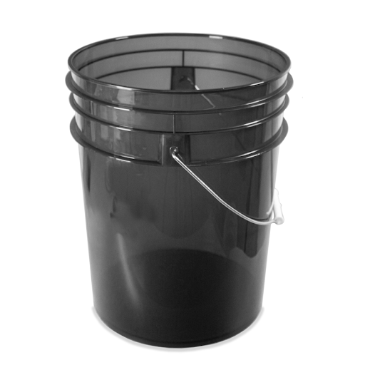 Clear 5 US Gallon Bucket (Various Colours)