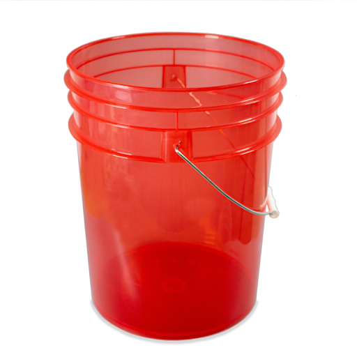 Clear 5 US Gallon Bucket (Various Colours)