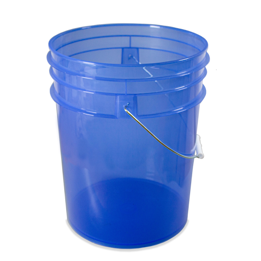 Clear 5 US Gallon Bucket (Various Colours)